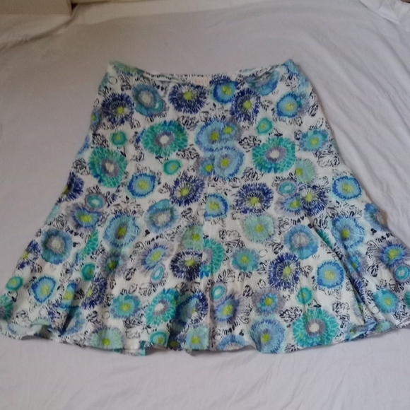 EAST,  Vibrant Floral A-Line Skirt, Size 16 - Picture 1 of 5